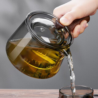 Jinpan side-handled glass teapot tea water separation teapot tea making device electric ceramic stove thickened heat-resistant glass tea maker tea making side-handled teapot 500ml