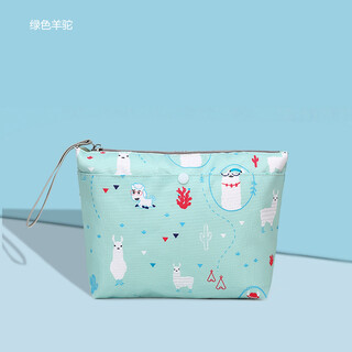Lamu gefei baby diaper bag stroller hanging bag cartoon diaper bag multifunctional mother and baby storage bag small gift green alpaca