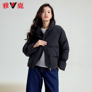 Yalu short down jacket women's 2025 new stand collar zero pressure thickened warm 90 velvet bread jacket autumn and winter jacket