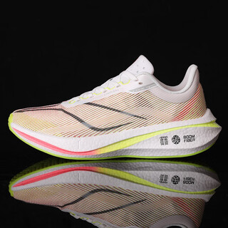 Sembosk feidian 3c running shoes men's carbon plate spring and autumn breathable soft sole ultra-light shock-absorbing running shoes men's youth women's sports shoes white rainbow 37