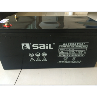 Sail battery 12v200ah sail 6-gfm-200 dc screen ups eps maintenance-free battery