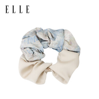 Elle fashionable floral hair tie women's french garden hair rope headband women's large intestine circle ponytail for girlfriend