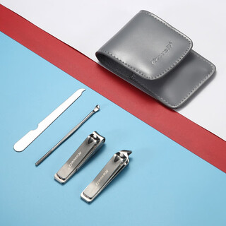 South korea kowell nail clippers stainless steel nail clippers personal care grooming combination 4-piece set kb401 gray