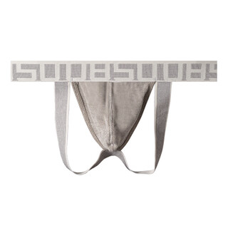 0850 men's thong cotton fabric fashionable breathable sexy comfortable thin low waist personalized sports double underwear gray l