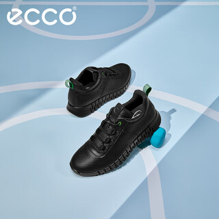 Ecco men's casual shoes retro dad shoes men's sports shoes thick sole comfortable running shoes smart 525274 hl black 52527452562 40