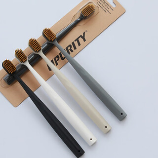 Upurity ultra-comfortable wide-head six-row 48-hole soft bristle toothbrush individually packaged