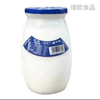 Jichun old beijing yogurt coagulated fermentation specialty traditional craft childhood original flavor old yogurt reduced fat original flavor 12 bottles (foam box plus ice bag)