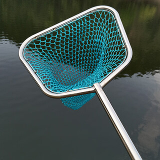 Yuxiyuan big fish copy net thickened and thickened stainless steel fishing net herring net fishing aquaculture wholesale fishing gear complete set 1.2m 48cm total length 1.6m with 39 strands thickened net