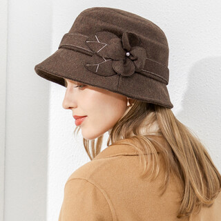 677888 hat women's spring basin hat woolen fashion hat fashion japanese spring hat british celebrity