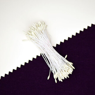 Other matt pearlescent round head flower core flower core flower stamens handmade diy match head flower stamens hairpin hair accessories material artificial flower pearlescent white 1mm