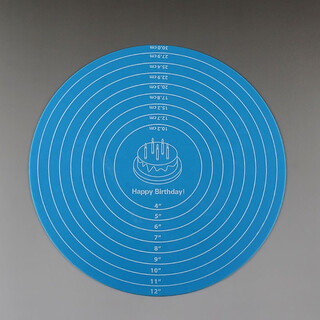 Cake turntable non-slip mat decorating turntable silicone mat birthday round decorating table tray household baking supplies xinbaiyue blue 12-inch 30cm silicone mat