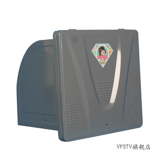 强力大功率家用换气扇厨房抽油烟排气扇抽风机老式窗式排风扇 浅灰色