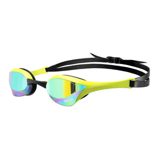 Arena unisex cobra ultra swive racing goggles anti-fog silver/gold jade lime one size