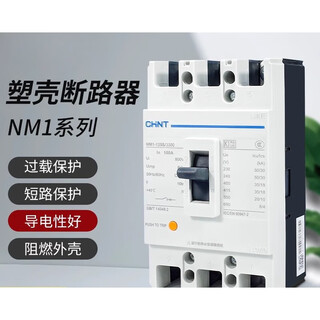 正泰NM1塑壳断路器125A250A400A63A空气开关3300三相四线380V3p4p 125A 4p