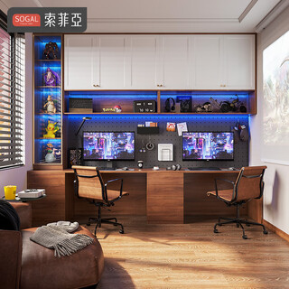 Sofia wardrobe whole house customization nordic bedroom furniture glass cabinet door overall large wardrobe storage cabinet bedside table customization yuan/(e-sports room customization)