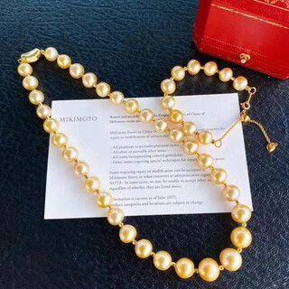 Xiangmeirui all-over 18k gold bracelet + necklace jincancan 9-12mm color philippine gold bead set necklace