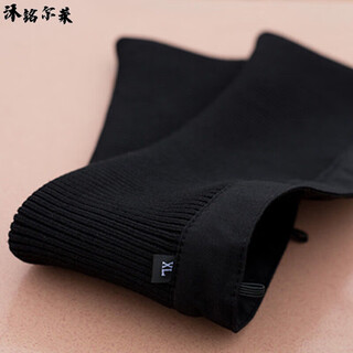 Mu ming'erlai down jacket collar protective cover fake collar winter universal cotton coat knitted threaded collar protective jacket removable and washable anti-dirty black one size fits all