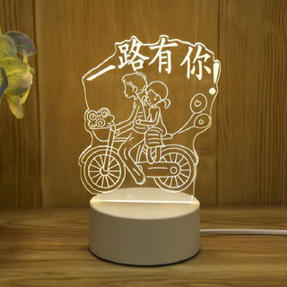 I think i dream creative 3d night light student gift gift bedroom table lamp usb cartoon i have you all the way usb style monochrome warm light