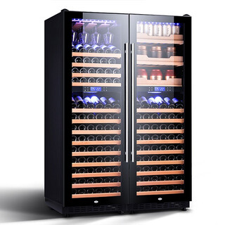 Zunbao (zunbao) bj-508d compressor constant temperature wine cabinet red wine cabinet home living room red wine cabinet tea cabinet medicine dry goods cool cabinet fresh refrigeration two cabinets and open the door on the left and right in a group
