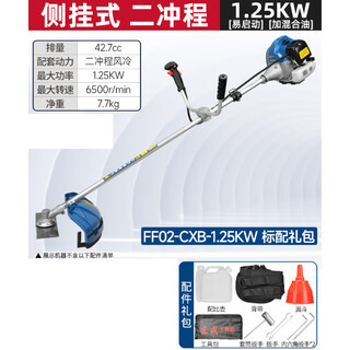Dongcheng gasoline lawn mower four-stroke/two-stroke side-mounted/backpack small multi-functional lawn mower ff02-cxb-1.25kw two-stroke