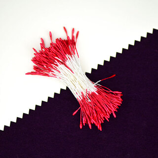 Other matte pearlescent round head flower core flower core flower stamens handmade diy match head flower stamens hairpin hair accessories material artificial flower pearlescent red 1mm