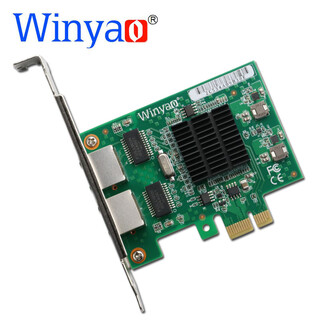 Winyao e576t2 pci-e x1 desktop dual-port gigabit network card 82576 1000m
