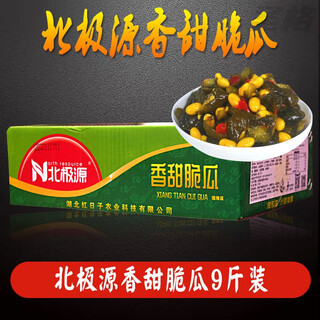 红允北极源五仁酱丁酱菜雪菜拌饭开胃下饭菜咸菜萝卜丁商用餐饮整箱 北极源香甜脆瓜4.5kg