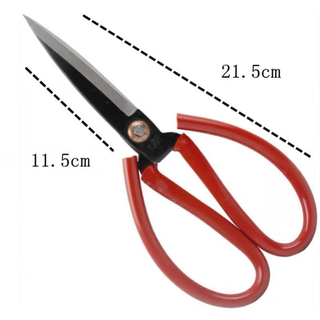 王麻子黑老虎剪刀家用锋利结实复合钢剪工业剪刀多用大号剪子 新款套管剪刀