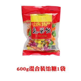 Lijihe shandong specialty local specialty lijihe sorghum starch candy authentic brushed sorghum yi jinan specialty qingdao specialty 600g starch candy (with 4 flavors) 1 bag