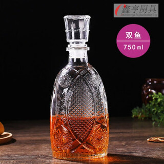 Changyin red wine bottle, white wine bottle, wine set, wine bottle storage, sealed wine bottle, decanter, foreign wine bottle, red wine bottle, glass empty bottle, pisces 750ml