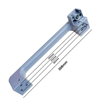 Freezer door handle horizontal freezer door handle refrigerator accessories display cabinet door handle push handle refrigerator door handle gray handle 308 with screws