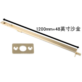 Double double door double door female door wooden door concealed latch lock black imitation bronze heaven and earth concealed latch f type latch 48 inches 1200mm brushed gold one price