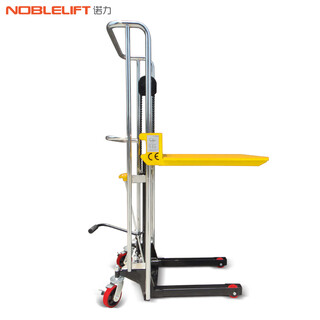 Noblelift forklift manual luggage cart 400kg raised 1.5m mold stacker hydraulic lifting platform truck ps0415