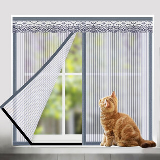 Love the whole life diamond screen anti-mosquito screen velcro-free self-adhesive window screen removable screen summer insect-proof and fly-proof screen king screen window stripe gray magnetic suction style private customization contact customer service | single shot will not be sent