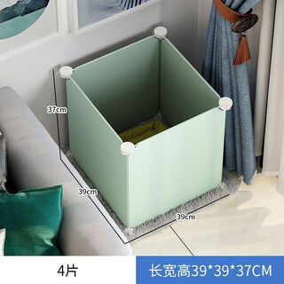 Raft core kitten cage kitten fence dog small dog rabbit indoor home isolation guardrail fence dog fence pet fence standard a type/4 pieces/35*35*35 resin paint