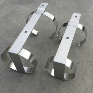 Stainless steel fire extinguisher rack marine fork vehicle fixed bracket hanger 12568 kg base placement 3l water-based stainless steel fire extinguisher rack