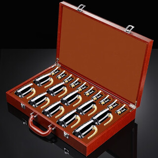 Martigues gold foil white wine cup wine dispenser set wine set high-end wine cup high-end light luxury gift set business home 10 pots 10 cups - brown leather case 75% selection - business leather case
