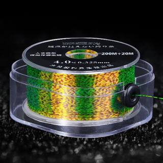 Zeyou high-quality spotted line fishing line main line genuine strong pull super soft sub-line sea pole lure nylon platform fishing 220 meters high-end imported spotted green boxed no. 4.0 strong raw silk pull continuously