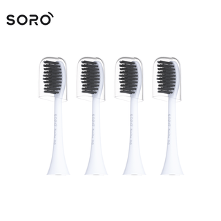 Soro electric toothbrush original toothbrush heads 4 pieces (white handle) soft type