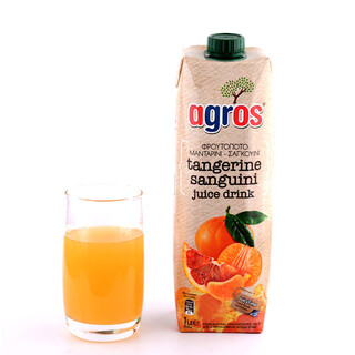 Agros imported from greece fruit juice drink family pack blood orange juice 1l