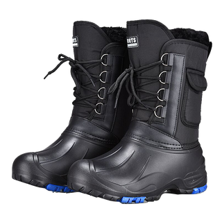 Chaoyu luya fishing warm shoes men's outdoor waterproof anti-slip soles winter snow boots fishing shoes snow boots spike soles td-1 with pockets (with spikes) 43