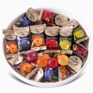 Jiayun germany imported jiayun fruit candy fruit bulk hard mixed internet celebrity snacks wedding candy small package candy mixed 5 flavors - 30 capsules