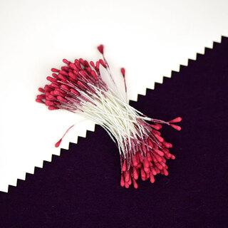 Other matt pearlescent round head flower core flower core flower stamens handmade diy match head flower stamens hairpin hair accessories material simulated flower matte red 2mm