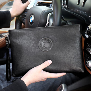 Cow men's handbag large capacity clutch bag multifunctional wallet card bag clutch bag envelope bag zipper bag c-9808
