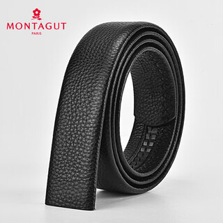Montagut men's belt men's genuine leather belt men's headless belt strip automatic buckleless belt men's christmas gift practical