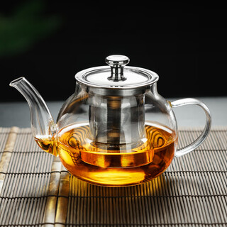 Gaoming glass teapot tea water separation teapot large capacity thickened high borosilicate teapot tea set heatable tea maker youping teapot thickened 800ml