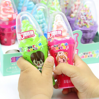 Meng q ice cream candy shake ice cream lollipops fruity mixed snacks full box of 12 snacks full box of 12 snacks