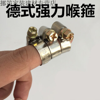 Fusi west german style strong thickened 304 stainless steel hose hoop water pipe oil pipe clamp clamp pipe clamp buckle pipe clamp clamp diameter 10-16mm (pack of 10)