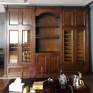 Fuguihong fgh-920 compressor air-cooled customized constant temperature red wine cabinet wine cabinet solid wood wine cabinet wine rack household commercial refrigerated cabinet display cabinet tea cabinet wooden wine cabinet style 1