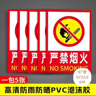 Yiju changning strictly prohibits fireworks signs fire safety production signs warning warehouse heavy construction site 33*23.5cm